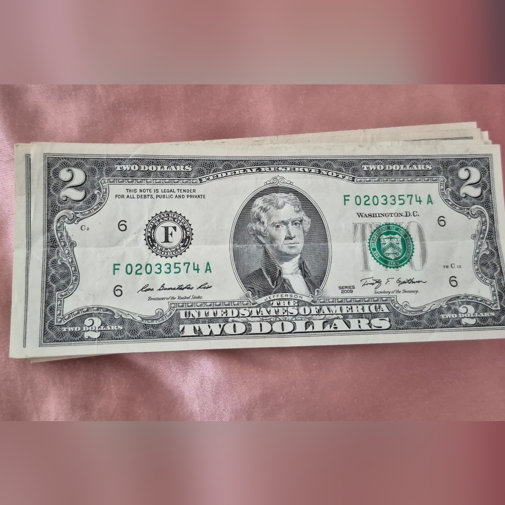 United States Two Dollar Bill